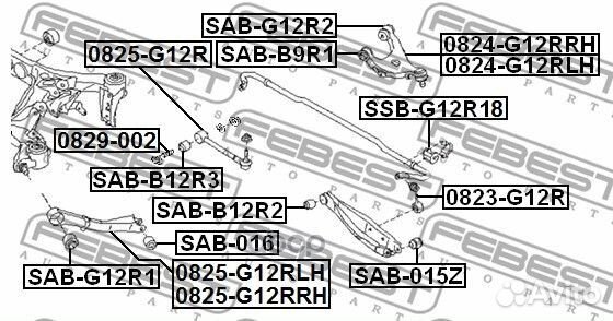 Рычаг верхн 0824-g12rrh Febest