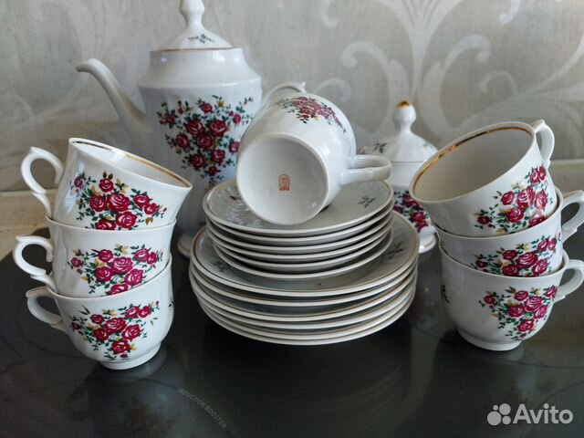 Кофейный сервиз Рижский фарфоровый завод