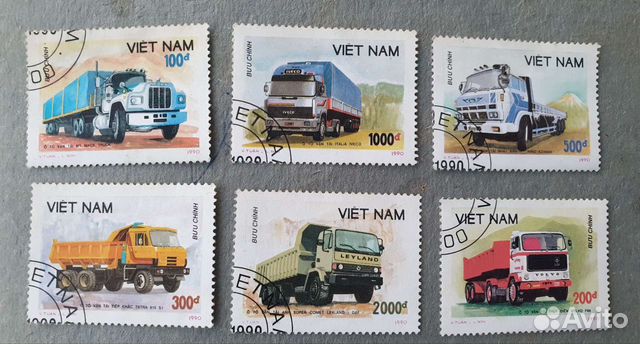 Марки почтовые vietnam