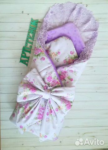 Конверт на выписку для девочки весна осень