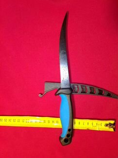 Нож рыбаков-3, филейный, ножны пластик, новый