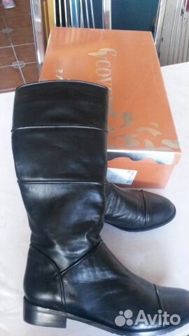 Сапоги кожаные