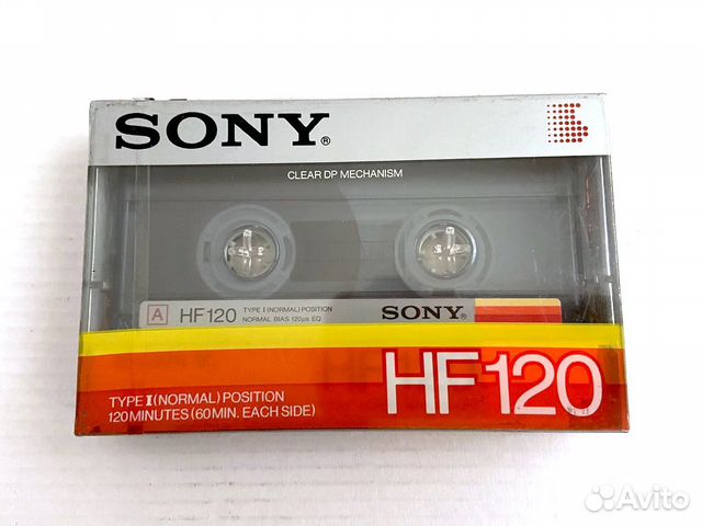 Аудиокассета кассета Sony HF 120 - Normal - 1985 г