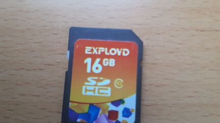 Карта памяти Secure Digital HC, Class 10 объем 16