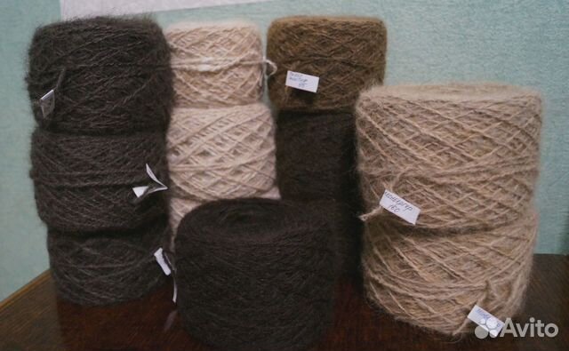 Пряжа и изделия из собачьей шерсти
