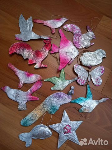 Ёлочные игрушки винтаж СССР