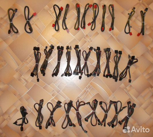 Модульные провода от блоков питания Чифтек