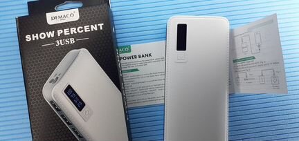 Внешний аккумулятор 20000mah Powerbank 3 USB