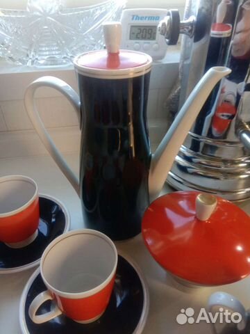 Фарфоровый кофейный сервиз гдр