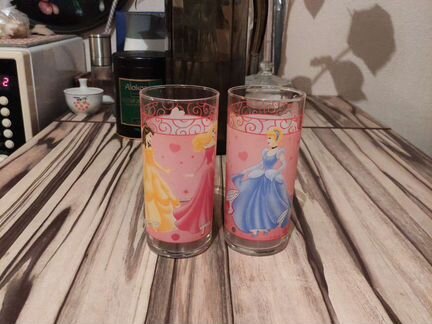 Стаканы детские с принцессами Диснея