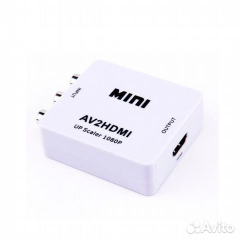 Переходник 3RCA (AV/тюльпаны) на hdmi с USB