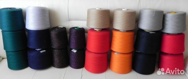 Пряжа в бобинах для машинного вязания
