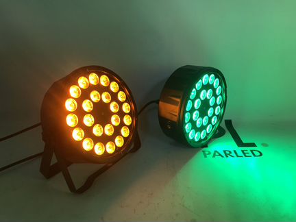 Цветной компактный прожектор PL led par 24 rgbwaUV