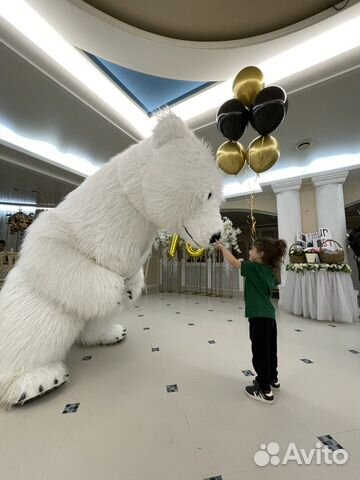 Поздравление от говорящего Белого Мишки или Панды