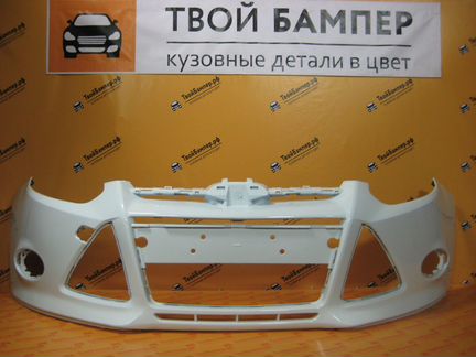 Бампер Ford Focus 3 передний цвет Белый