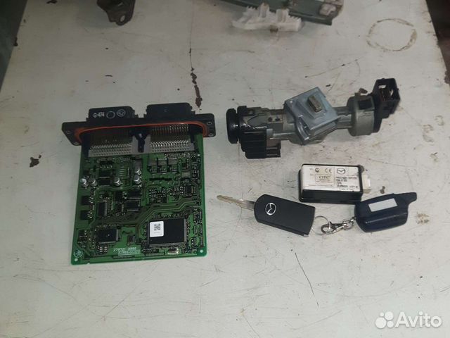 Блок управления двигателем комплект mazda 3 bk 1.6