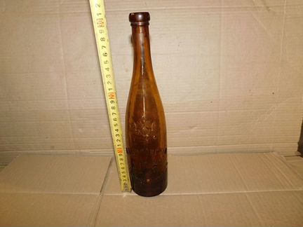 Старинная пивная бутылка,Шаболовский пивоваренный