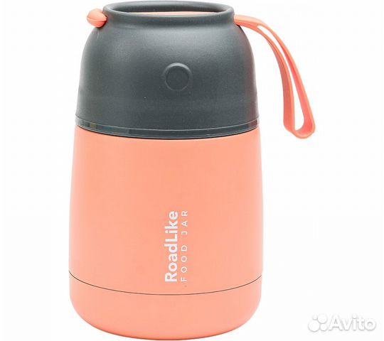 Термос для еды RoadLike Jar 420мл, коралл