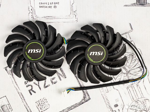 Вентиляторы для видеокарты MSI ventus XS OC