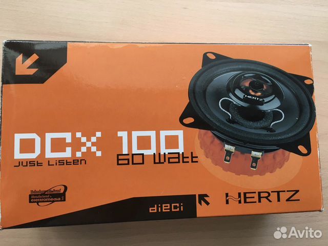 Колонки Hertz diECi DCX 100 60 watt новые