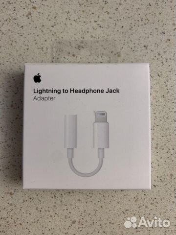 Apple Адаптер lighting to headphone jack оригинал