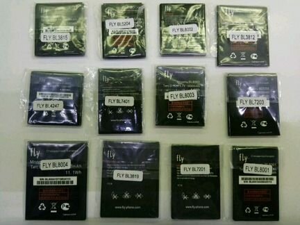 Аккумуляторы на телефон Fly, новые