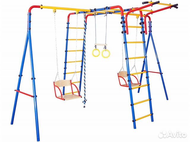 Детский спорткомплекс для дачи Две Качели. В налич