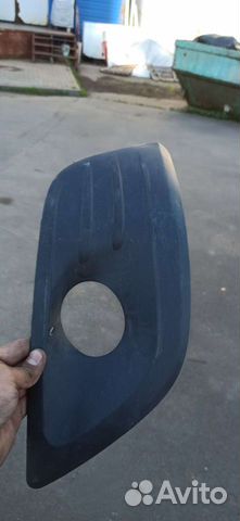 Накладка на передний бампер LADA ларгус