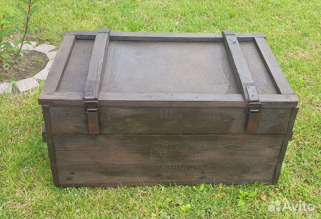 Ящик деревянный сундук комод декор для дачи и сада