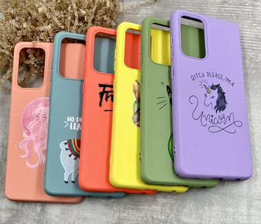 Силиконовые чехлы для Samsung Galaxy A52, A72