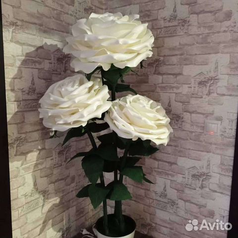 Цветок, ночник ручной работы