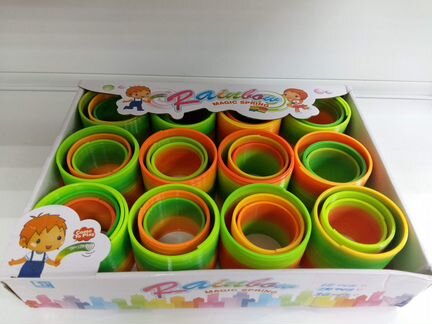 Пружинка слинки радуга