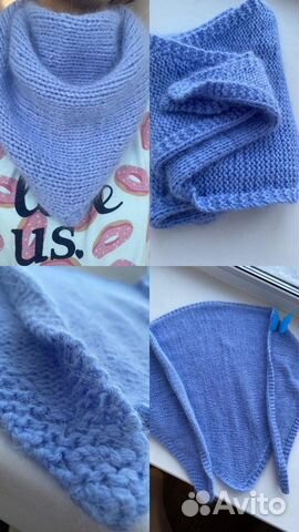 Косынка из пуха норки