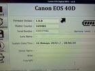 Зеркальный фотоаппарат Canon 40D полупроф репортаж объявление продам