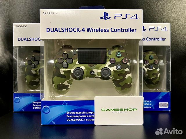 DualShock 4 v2 Green Camouflage / Зеленый камуфляж