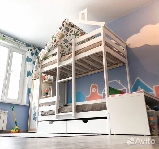 Детская кровать двухъярусная