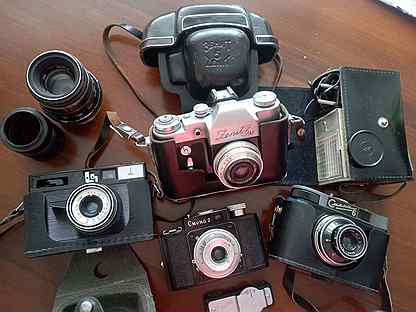 Плёночные фотоаппараты, фотопринадлежности