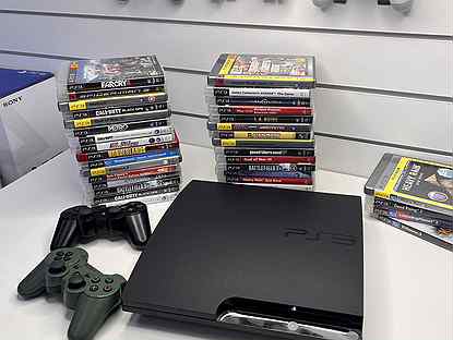 Sony PS3.Прошитая.на гарантии.2 геймпада.1000игр