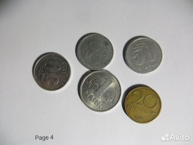 Монеты и боны ГДР и фрг