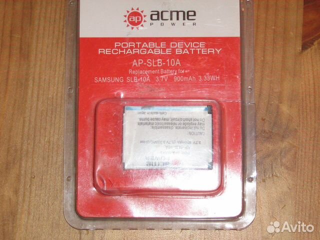 Аккумулятор acme AP-SLB-10A