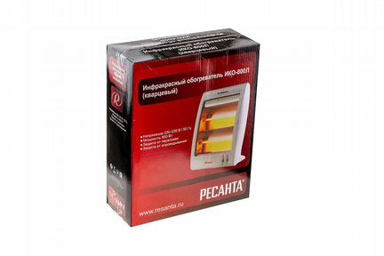 Инфракрасный обогреватель ико-800Л (кварцевый) Рес