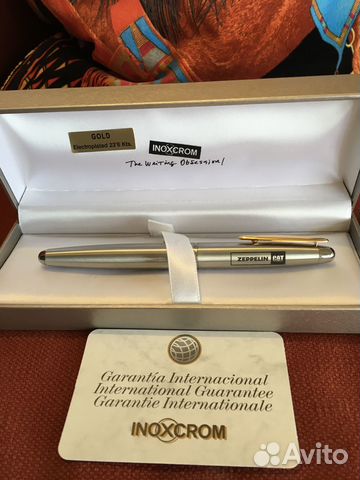 Перьевая ручка inoxcrom. Перо стального цвета