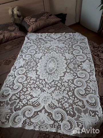 Старинная скатерть плауэнское кружево