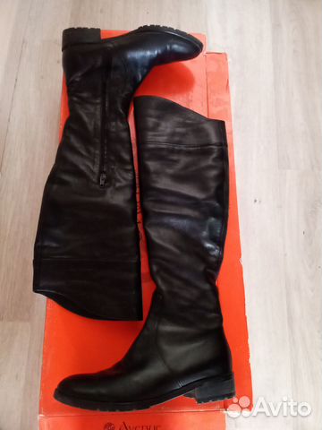 Сапоги зимние ботфорты 37р натуральная кожа
