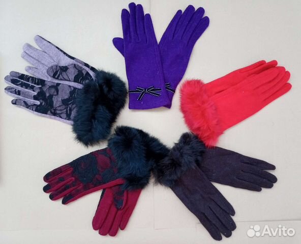Новые женские перчатки, шерсть