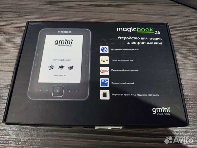 Электронная книга gMini magic book z6