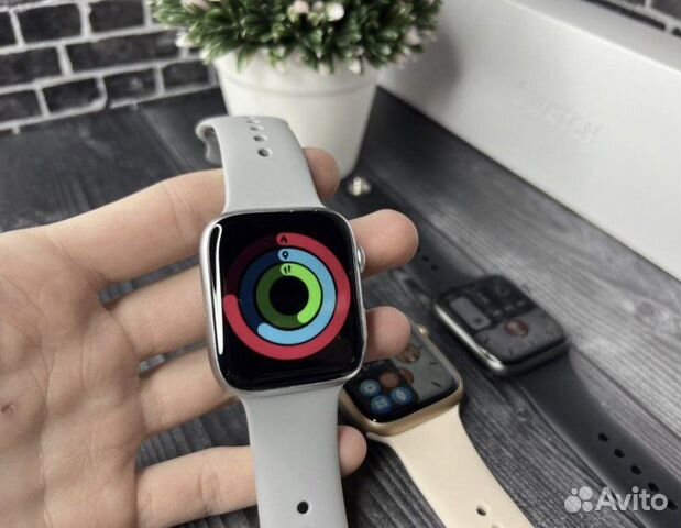Apple Watch 8 + безрамочный экран (на гарантии)