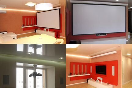 Инсталляция домашних кинотеатров HD, 4K, 8K