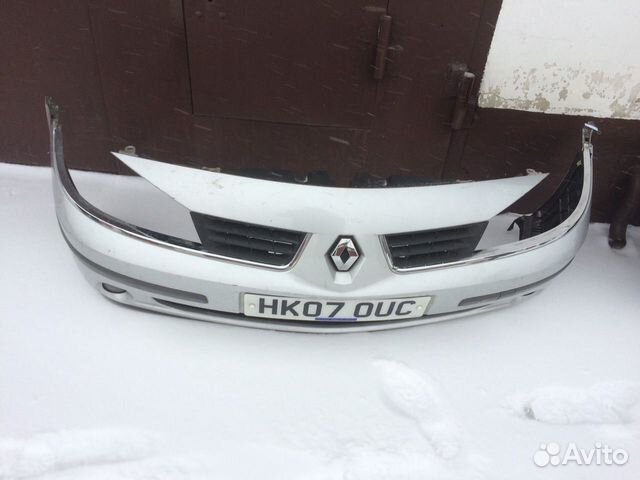 Бампер передний рено лагуна 2 2007 год