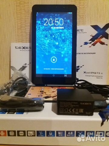 Планшетный компьютер (texet TM-7058) с хранения